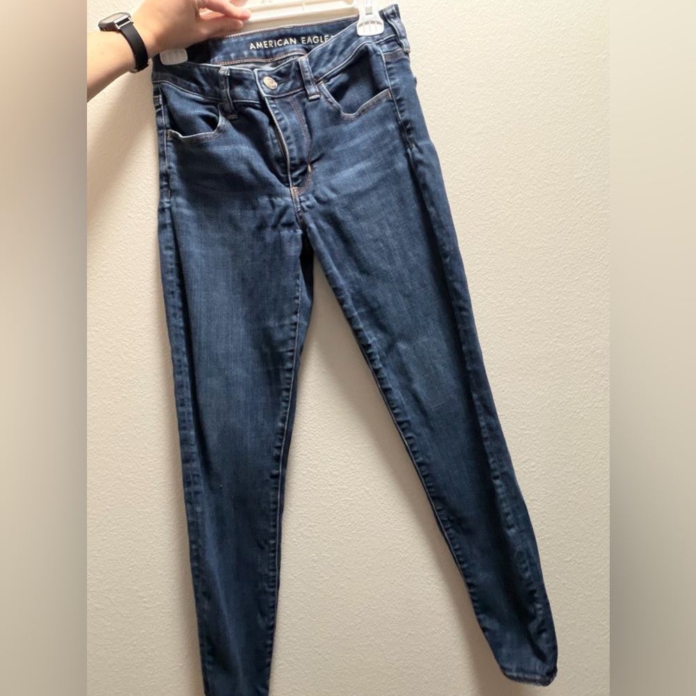 American Eagle Outfitters Dark Blue Skinny Jeans
